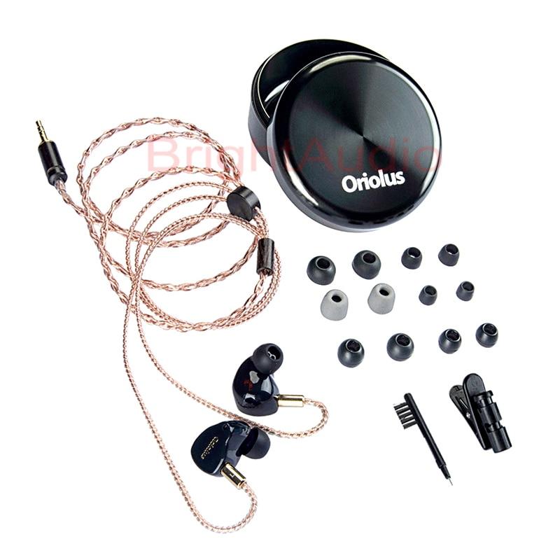 Black Oriolus Earphone Denmark Sonion BA Driver +10mm Custom Dynamic