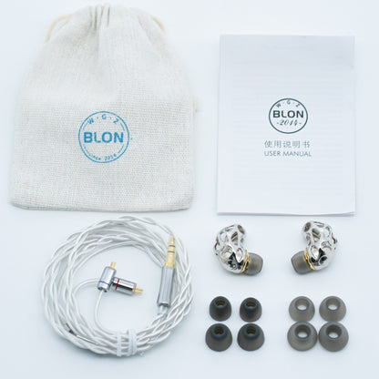 BLON BL-A8 Flagship Metal Hollow Earphone