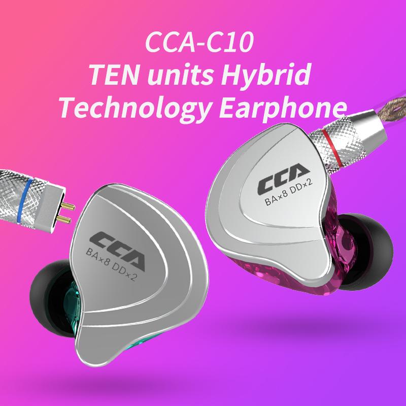 CCA C10 4BA+1DD Hybrid In Ear Earphone