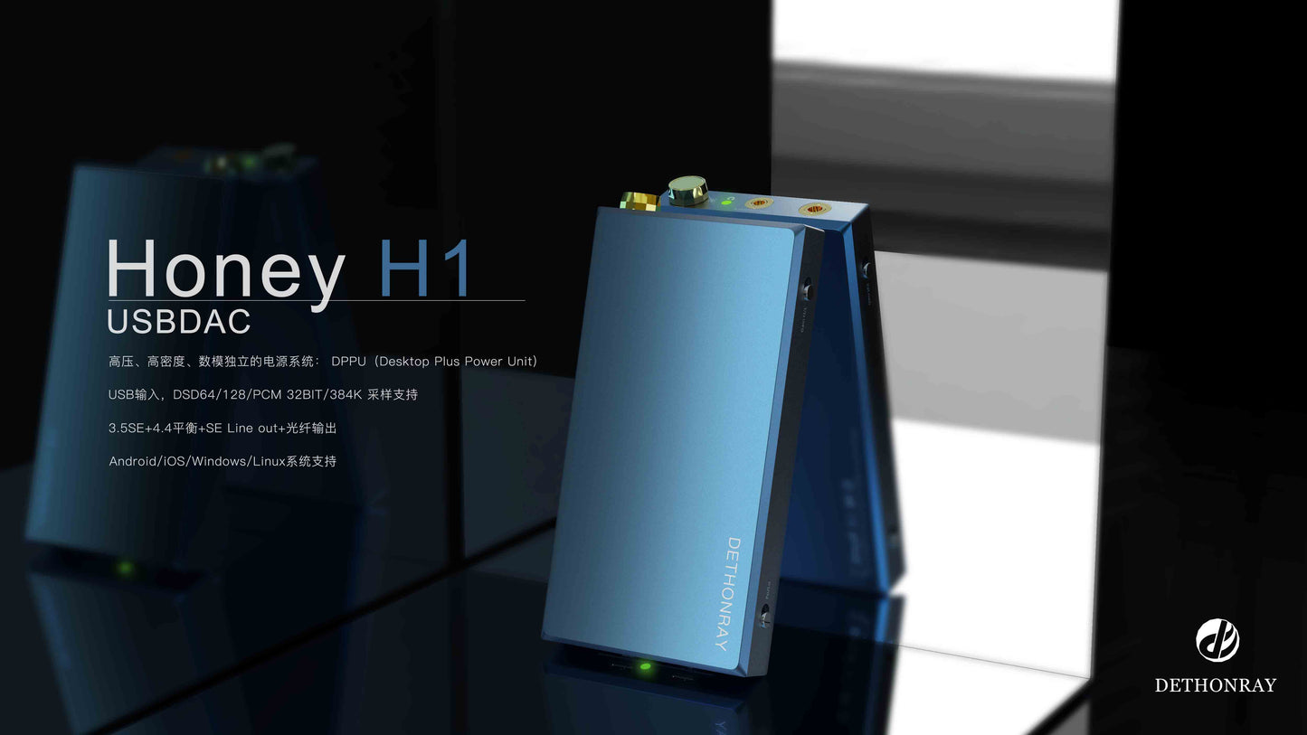 Dethonray Honey H1 AK4497 USB DAC/AMP Headphone AMP