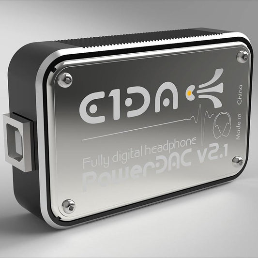 E1DA  PowerDAC v2.1 Headphone Amp PEQ DSP BLE DAC with 2.5/3.5 Adapter and Cables