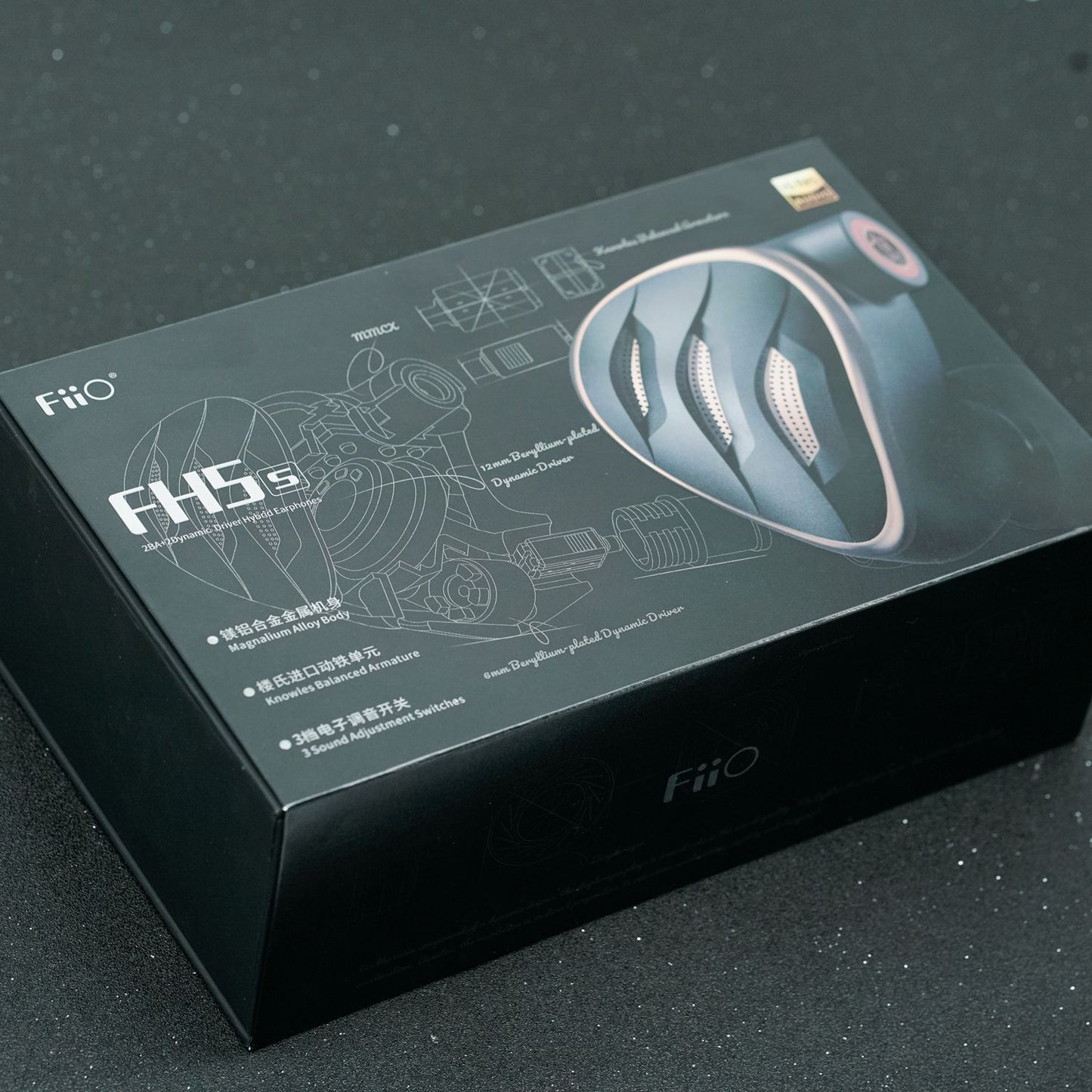 FiiO FH5s 2DD 2BA IEMs Hybrid 4-driver In-Ear Earphone
