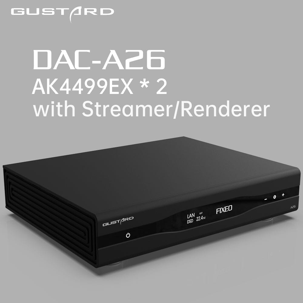 GUSTARD DAC-A26 AKM 4499EX MQA DAC With Streamer