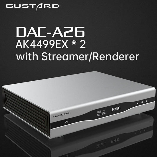GUSTARD DAC-A26 AKM 4499EX MQA DAC With Streamer