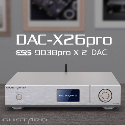 GUSTARD DAC-X26 Pro DAC Dual ES9038PRO Bluetooth 5.0