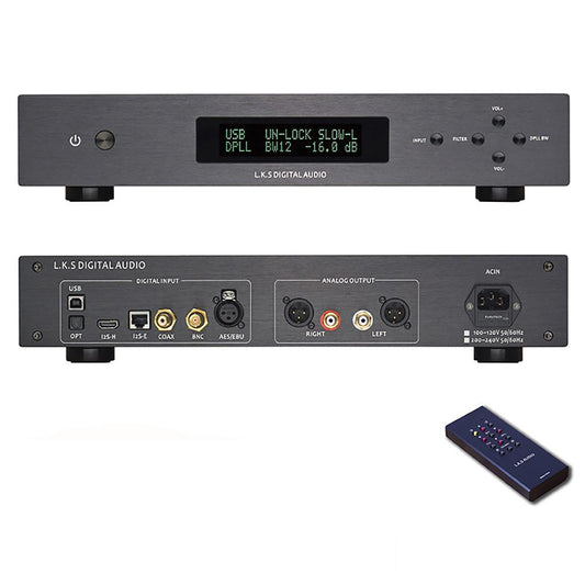 L.K.S Audio LKS MH-DA004 Dual ES9038pro DAC DSD Optical Audio Decoder