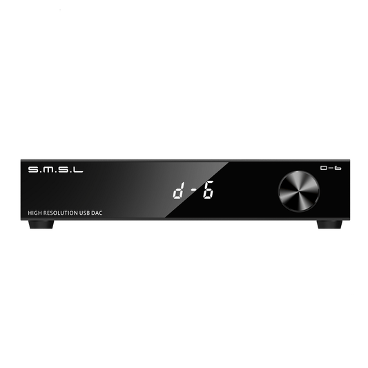 SMSL D-6 High-Resolution USB-C Bluetooth 5.1 Audio DAC
