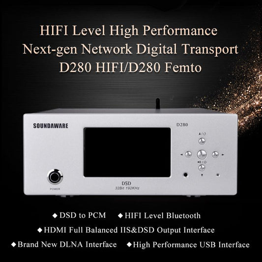Soundaware D280 Hifi Network Digital Interface Transport Femto FPGA Player DSD