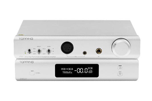 TOPPING D90LE DAC + A90 Headphone Amplifier  + XLR Cable Combo